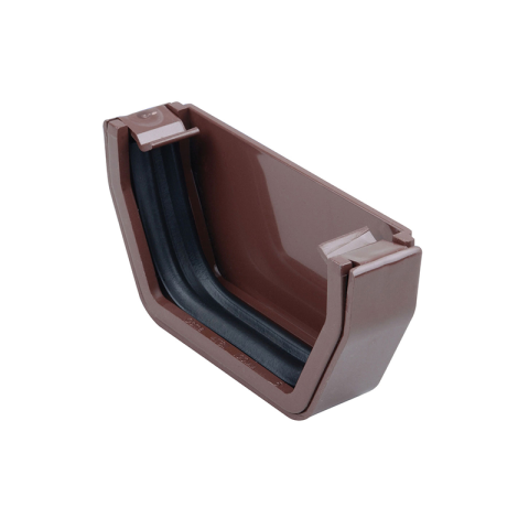 Osma 811B Stopend Brown Guttering