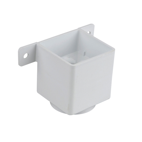 Osma 823W Pipe Connector & Bracket White Guttering