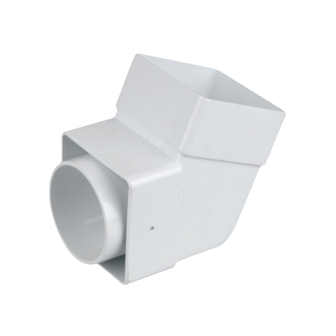 Osma 825W Offest Bend - Socket White Guttering