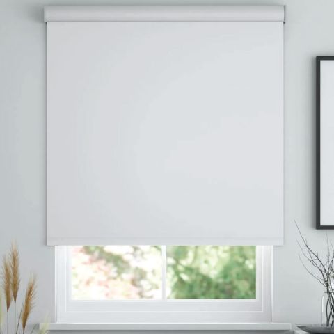 Roller Blind Blackout 160cm(L)x90cm(W) White