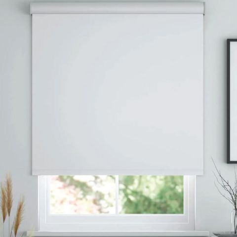 Roller Blind Blackout 160cm(L)x120cm(W) White