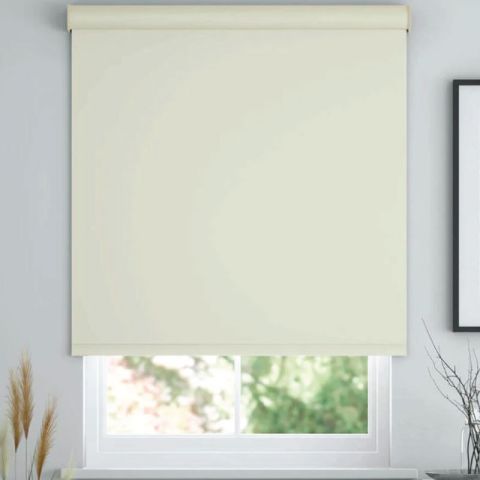 Roller Blind Blackout 160cm(L)x120cm(W) Ivory