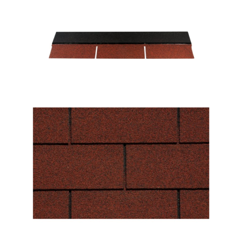 Rectangular Red 100x33cm Roofing Shingle (Per M²)