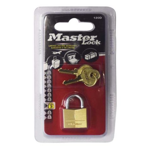 Masterlock Mas.Brass 120D Standard Padlock 20mm