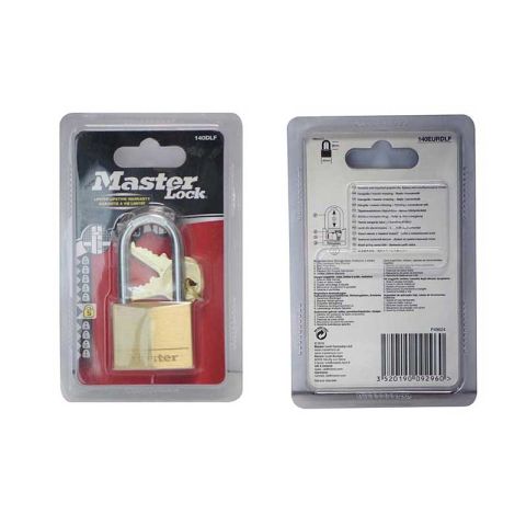 Masterlock Mas.Brass 140DLF 4pcs Set Standard Padlocks 40mm