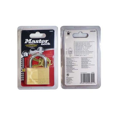 Masterlock Mas.Brass 150D Standard Padlock 50mm