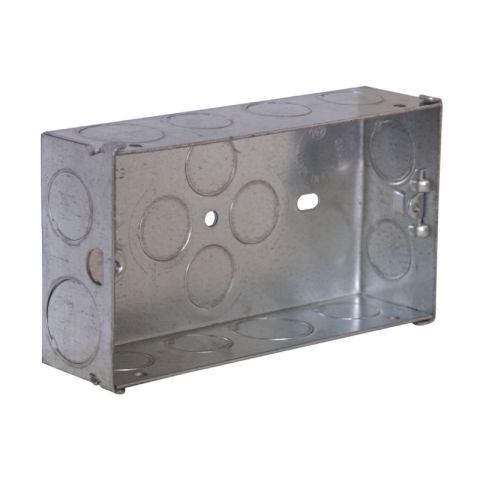 Knockout Wall Back Box Steel 2-Gang