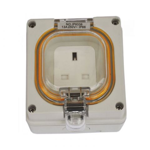 Astra IP8336 13A 250V Single Outdoor Socket