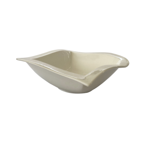 Fine Bone 25x25x8cm White Porcelain Salad Bowl