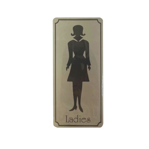 Ladies WC Sign 75x150mm