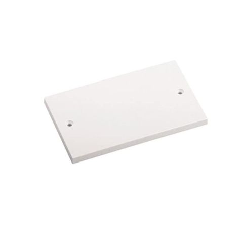 Blank Plate White 2-Gang W402