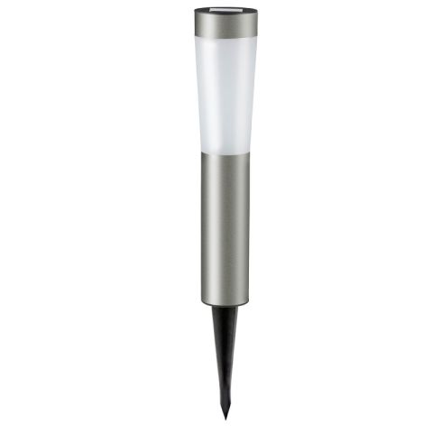 Grundig Silver 7.5x36.5cm Solar Outdoor Lighting