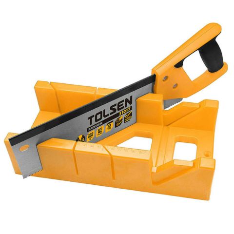 Tolsen Angle Cutting 12" Mitre Box & Hand Saw Set