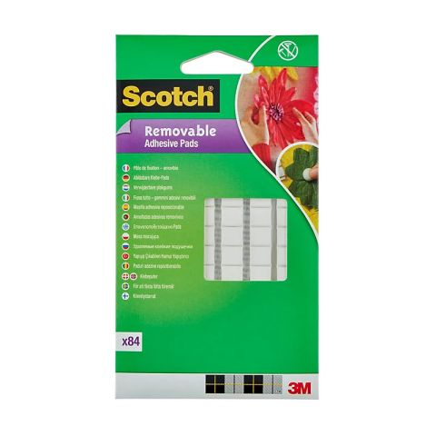 3M Scotch 84pcs 8mmx10m White Mounting Tape