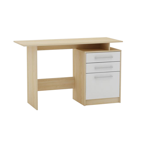 Office Desk Decon Ε-00016740 (ΕΟ3036,7) Birch/White 120x48x76cm