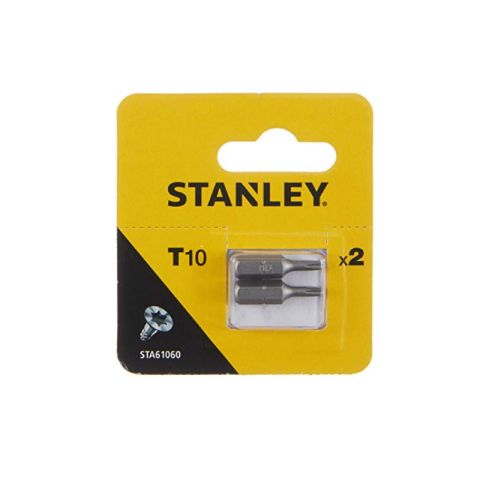 Stanley STA61060 25mm 2Pcs T10 Screwdriver Bits