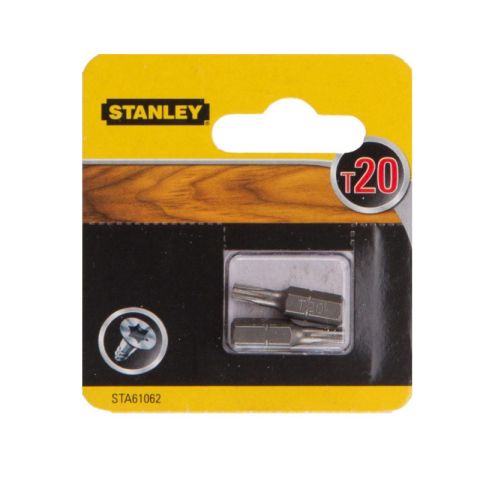 Stanley STA61062 25mm 2Pcs T20 Screwdriver Bits