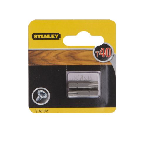 Stanley STA61065 25mm 2Pcs T40 Screwdriver Bits