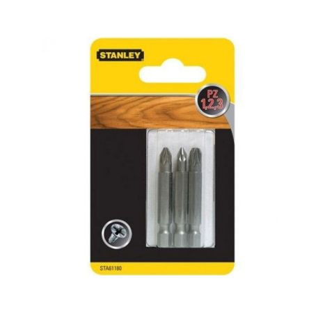 Stanley STA6118 50mm 3Pcs Pz1.2.3 Screwdriver Bits