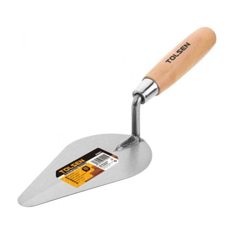 Tolsen 200mm Wooden Handle Laying Brick Trowel