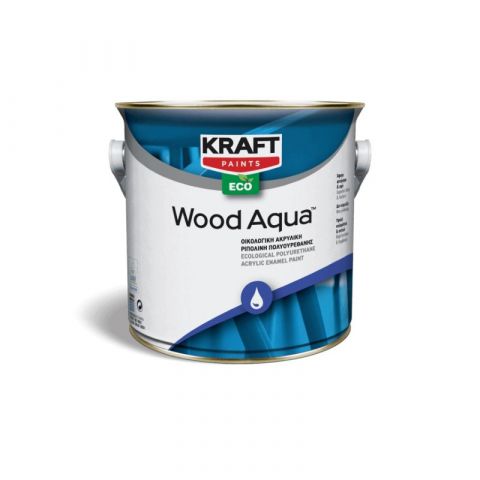 Kraft Eco Glossy White Acrylic Enamel Paint Wood Aqua 2.5L