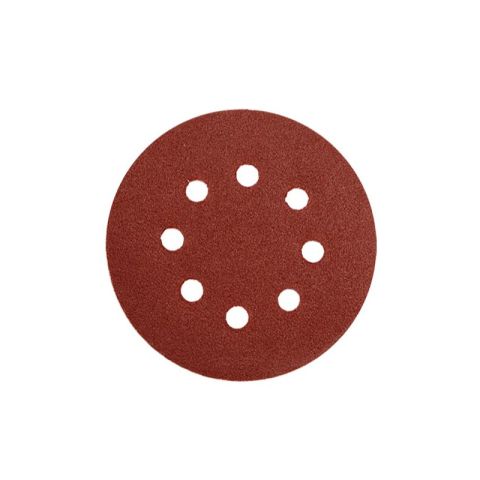 Bruschco 125mm Abrasive Discs Holes Grit 80 5pcs