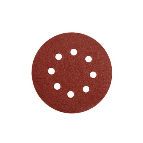 Bruschco 125mm Abrasive Discs Holes Grit 100 5pcs