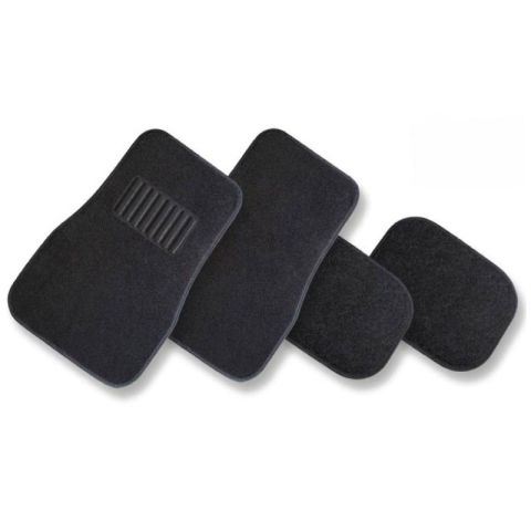 CK 4pcs Set Black Car Mats