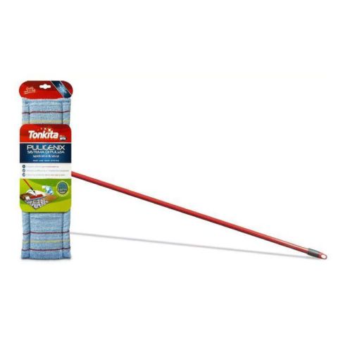 Tonkita White / Red 122cm Microfiber Cleaning Floor Wiper