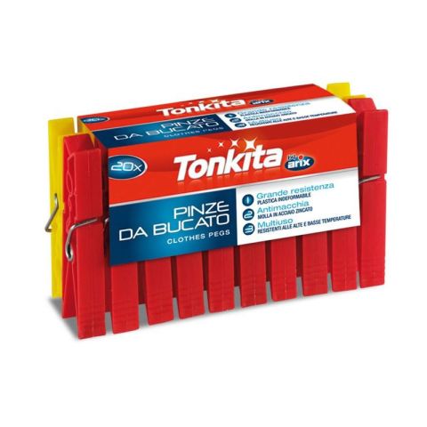 Tonkita 8.5cm 20pcs Plastic Clothes Pegs