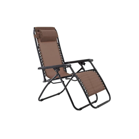 Homeman Brown Folding Garden Chair