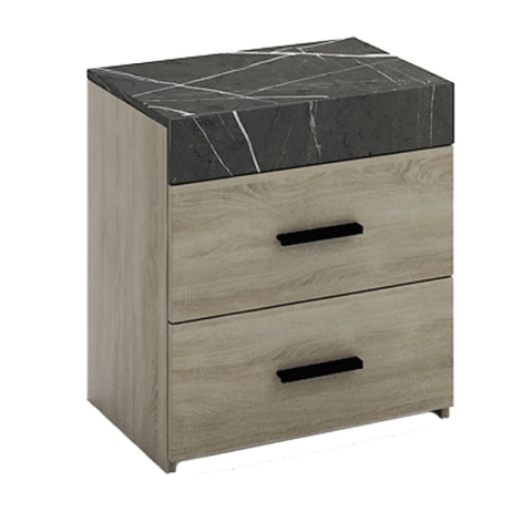 Metropolis Sonoma Dark Stone 50x36x55cm Nightstand