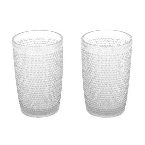 Water Glasses Dot Set 6pcs Transparent 373-00-551