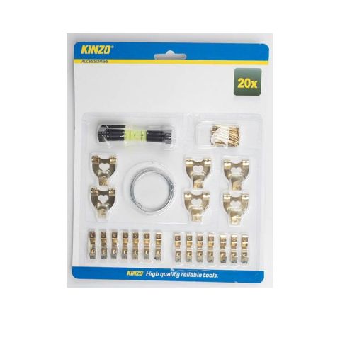 Kinzo 20pcs Metal Indoor Storage Wall Hooks