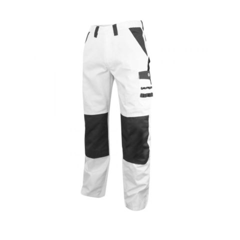 Painter's  Cotton/ Polyester White Grey Workwear Trouser - L