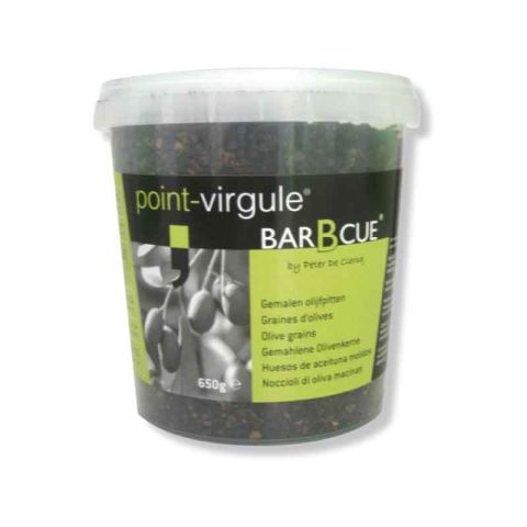 Point-Virgule Crushed Olive Gruins BBQ Smoking Wood