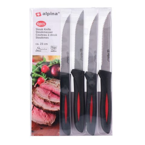 Alpina 22.8cm Stainless Steel 6pcs Set Steak Knives