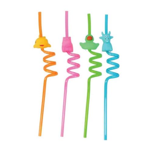 Jam Jam 2pcs 3D Animal Reusable Straws