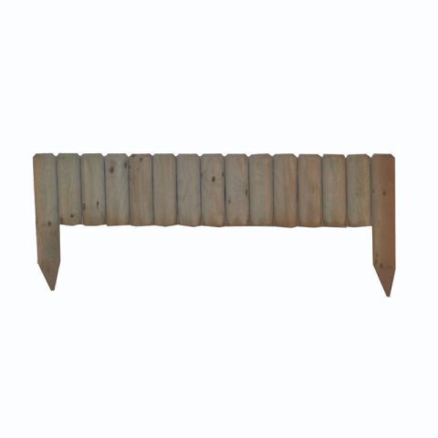 Pra Lawn Edge 7x20/40x105cm Wooden Roll Bar