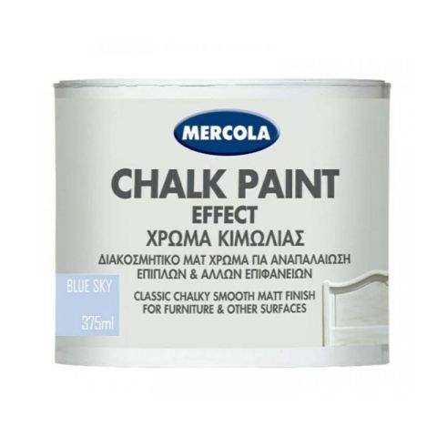 Mercola Matt Furniture Blue Sky Chalk Paint 375ML