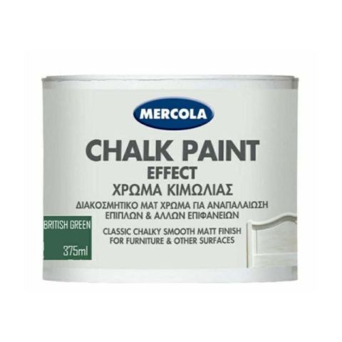 Mercola Matt Furniture British Green Chalk Paint 375ML