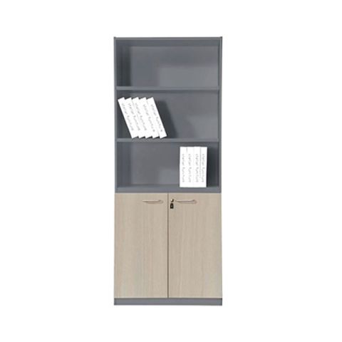 Bookcase Progress E-00022199 (EO817) Elm Grey 80x40x190cm