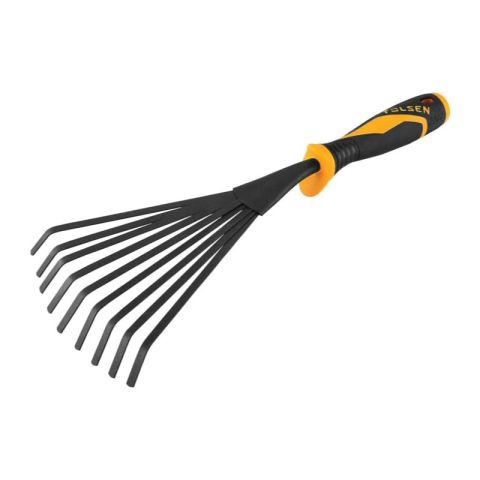 Tolsen Mini Black Plastic Handle 5 Teeth Garden Rake