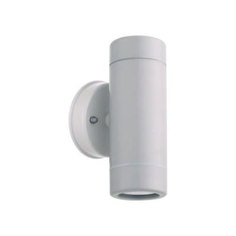 Eurolamp Gu10 2x5W Plastic White Outdoor Wall Light