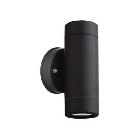 Eurolamp Gu10 2x5W Plastic Black Outdoor Wall Light