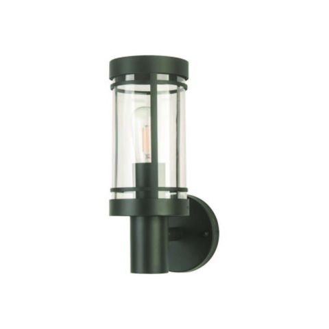 Eurolamp E27 15W Metallic Black Outdoor Wall Light