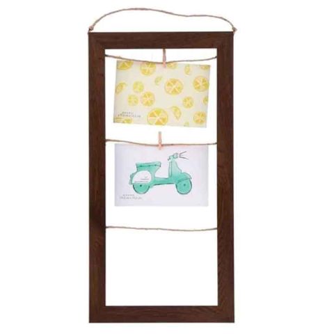 Arti Casa Brown 19"x9" Picture Frame (W/Ropes)