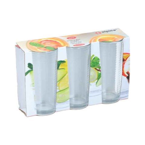 Water Glasses Alpina Set 3pcs Transparent 10206