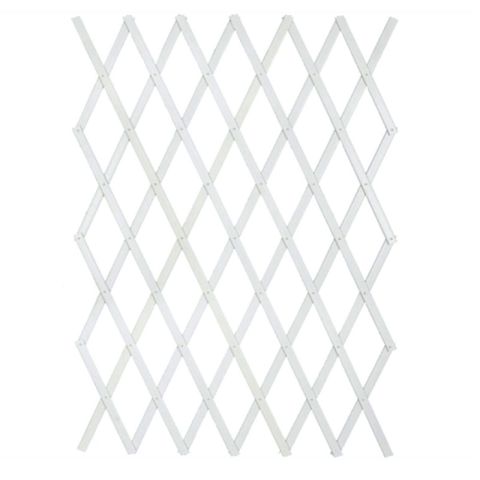 H&C 90x180cm White Expanding Trellis Panel