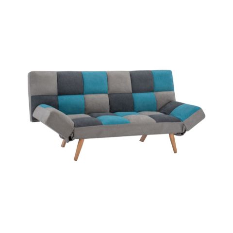 Elaine HM3167.11 Velvet Multicolour Sofa Bed